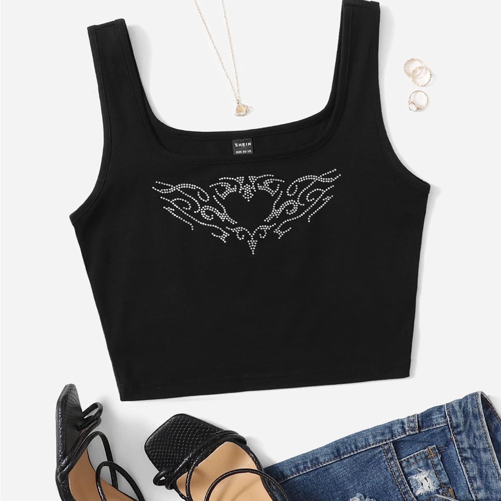 woman shein tank top